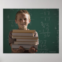Young student in classroom print