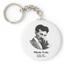 Young Tesla Keychain
