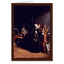 Young Widow By Fedotow Pawel Andrejewitsch Card