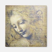 young woman 2 fridge magnet