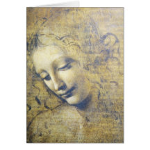 young woman 2 greeting card