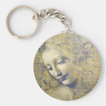 young woman 2 keychain