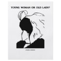 Young Woman Or Old Lady? (Optical Illusion) flyers