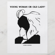 Young Woman Or Old Lady? (Optical Illusion) Flyers