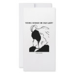Young Woman Or Old Lady? (Optical Illusion) photo cards