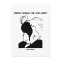 Young Woman Or Old Lady? (Optical Illusion) postcards