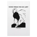 Young Woman Or Old Lady? (Optical Illusion) stationery
