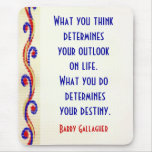 Your Attitude Motivational Quotes Mousepad