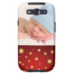 Your baby photo phone case with golden stars samsung galaxy SIII cover