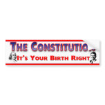 Your Birth Right bumper stickers