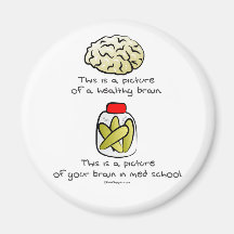 Your brain in Med School Refrigerator Magnet