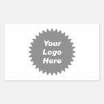 Your business logo here promo stickers