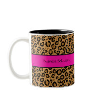 Your Business Name Leopard Coffee Mug