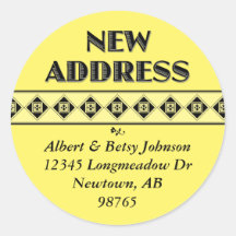 Your Colour Choice! New Address Stickers