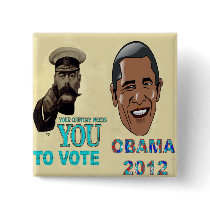 Your Country Need You to Vote OBAMA 2012 Pinback Buttons