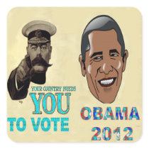 Your Country Need You to Vote OBAMA 2012 Sticker