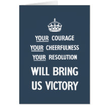 Your Courage Your Cheerfulness Your Resolution Greeting Cards