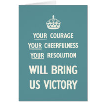 Your Courage Your Cheerfulness Your Resolution Card