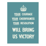 Your Courage Your Cheerfulness Your Resolution Postcards