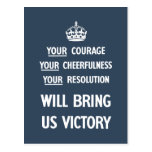Your Courage Your Cheerfulness Your Resolution Post Card