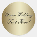 Your Design Here! Customisable Gold Wedding Seal Stickers