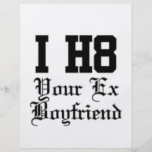 your ex boyfriend personalized flyer