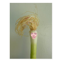 Your Face on Spring Onion Postcard