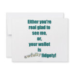 Your Fidgety Wallet invitations