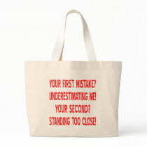 Your First and Second Mistakes Canvas Bags