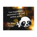 Your happiness depends on your outlook on life postcards