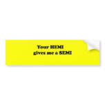 Your Hemi bumper stickers