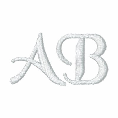 Your initials. Customisable Black & White Monogram