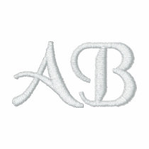 Your initials. Customisable Black & White Monogram