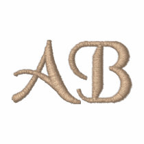 Your initials. Customisable Light Brown Monogram
