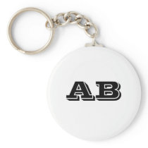Your Letter Custom initials. Black White. Monogram