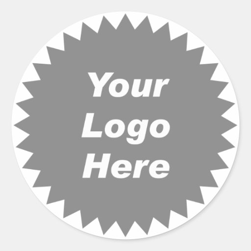 Your logo here promo business sticker tag template