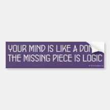 Your Mind is Like a Doughnut Bumper Stickers