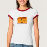 Your Mother Has A Chiral Centre Ladies Ringer t-shirts