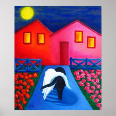 Your My Valentine Poster Print by Lisa Lorenz by LisaLorenzPaintings