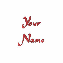 Your name. Customisable Black & Red