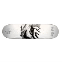 YOUR NAME Tiger Eye Custom Skate Board