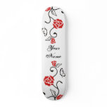 Your Own Skateboard - Rose Vine and Butterfly
