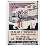 Your Patriotism, New Ideas Wanted flyers