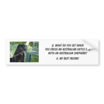 Your Photo! Best Friend Australian Cattle Dog Mix Bumper Stickers
