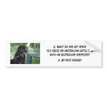 Your Photo! Best Friend Australian Cattle Dog Mix bumper stickers