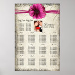 Your Photo Fuchsia Gerber Daisy Seating Chart posters