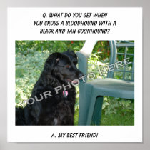 Your Photo Here! My Best Friend Bloodhound Mix Posters
