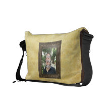 Your Photo Here Wood(Print) Frame Messenger Bag