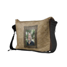 Your Photo Here Wood(Print) Frame Messenger Bag