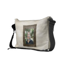 Your Photo Here Wood(Print) Frame Messenger Bag